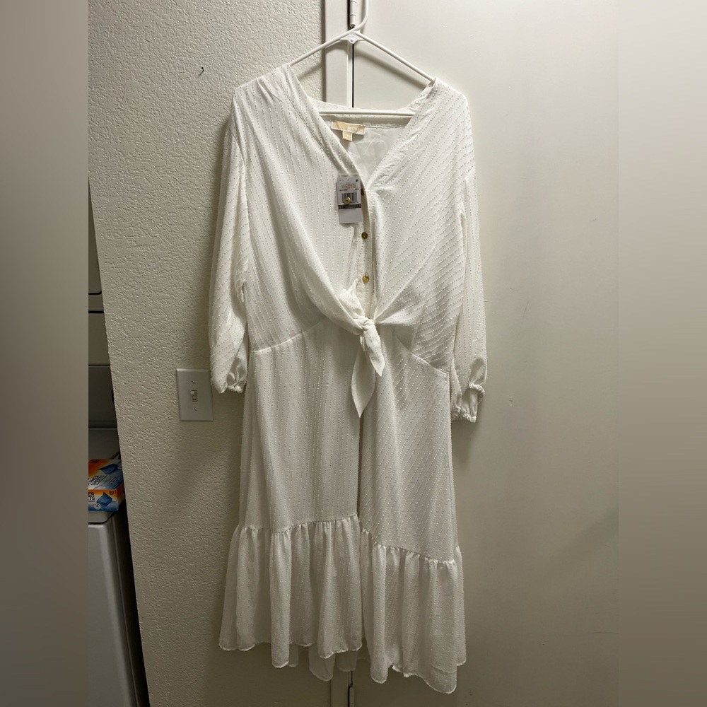 Michael Kors 1X white dress - Picture 2 of 6